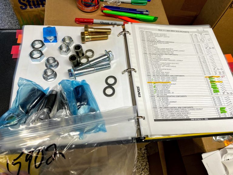 First pass inventory DONE!
