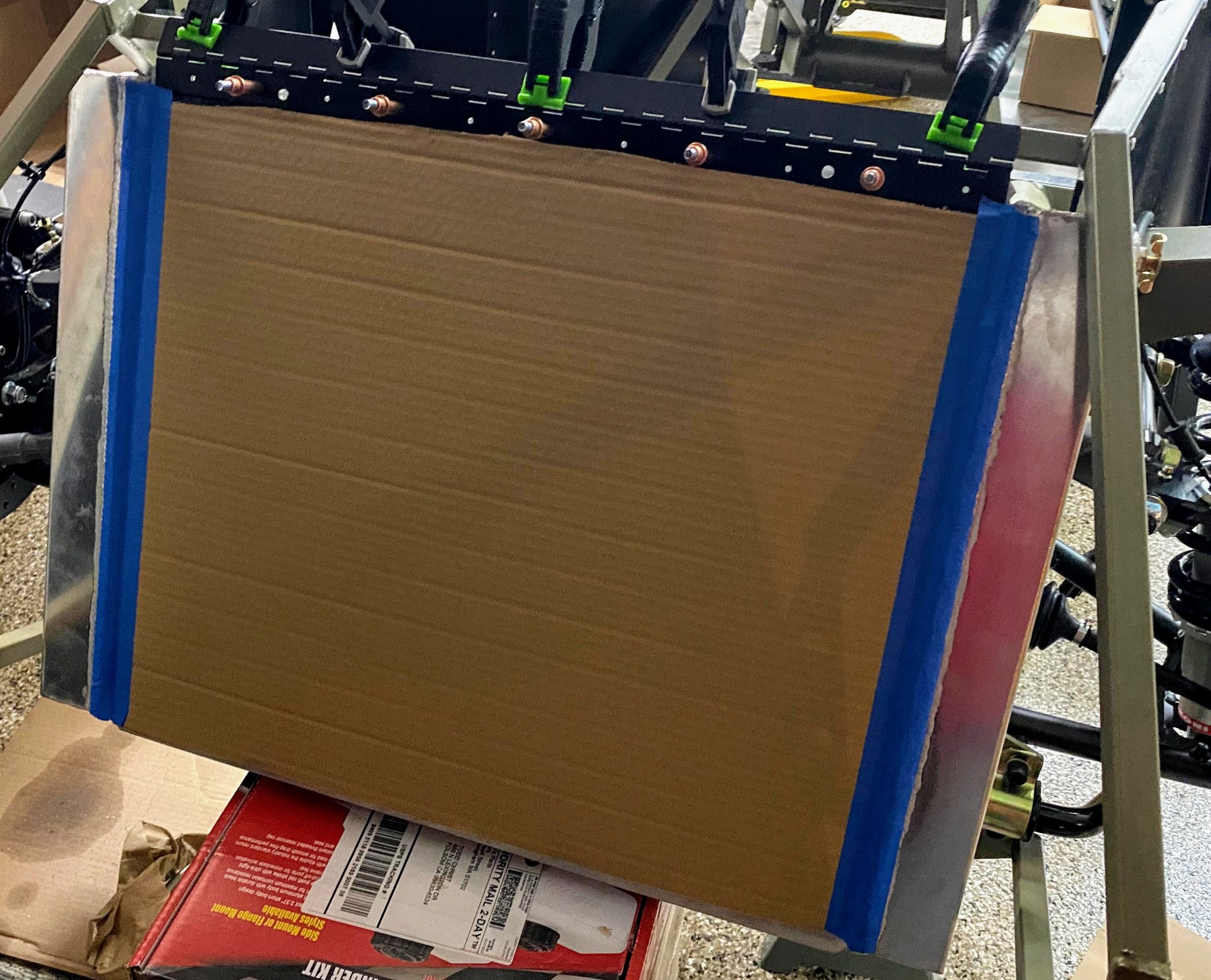cleco'ed radiator