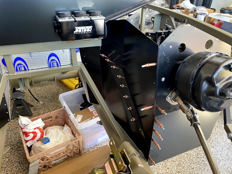 Driver’s footbox is nearly complete
