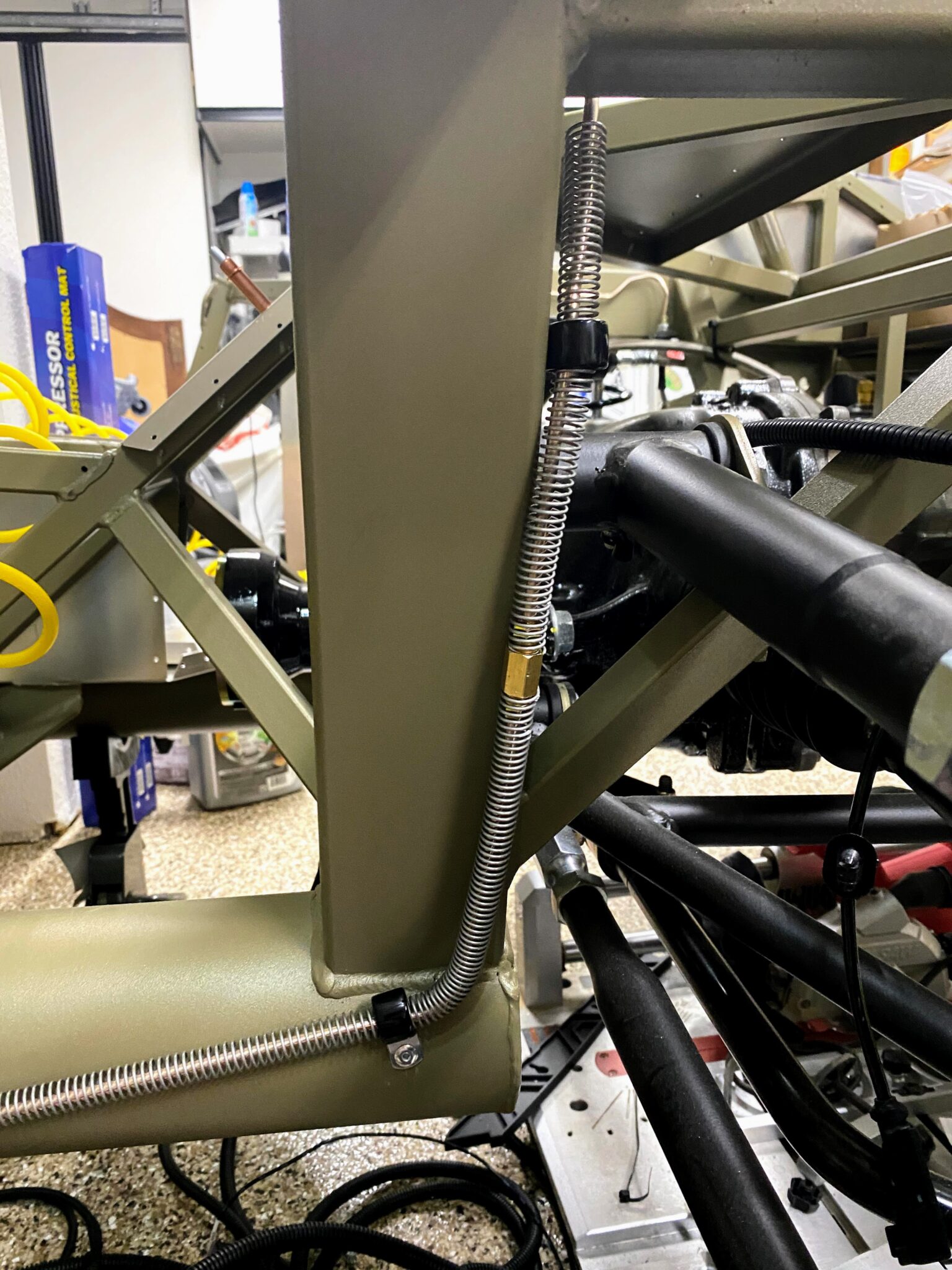 finished the brake lines