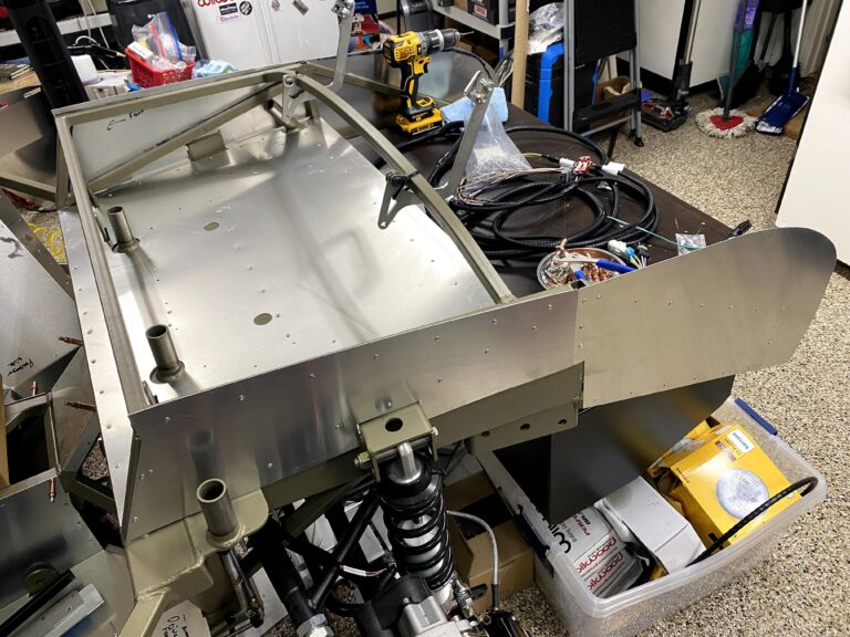 Finishing installation of the body panels