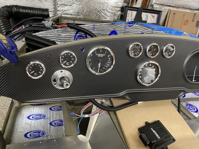 Carbon Fiber dash is aligned