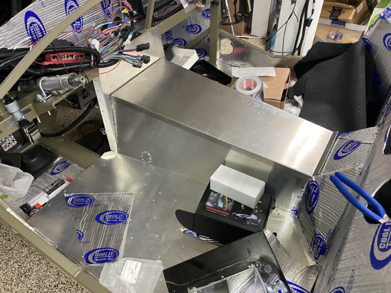Interior panel sound deadening and fuel vent filter
