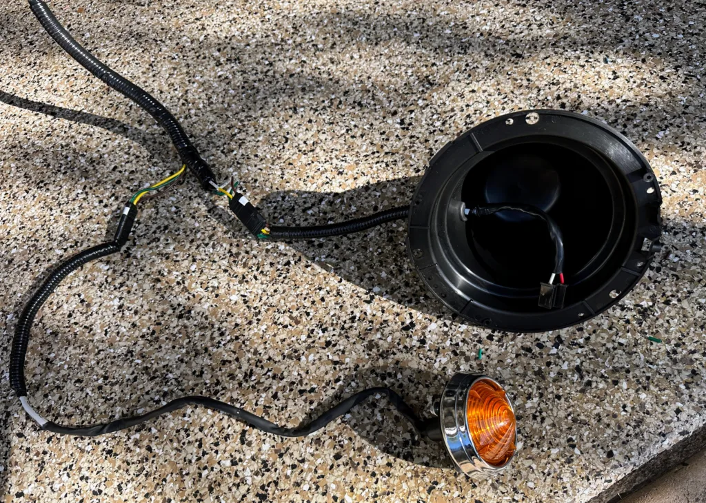 headlight and turn signal
