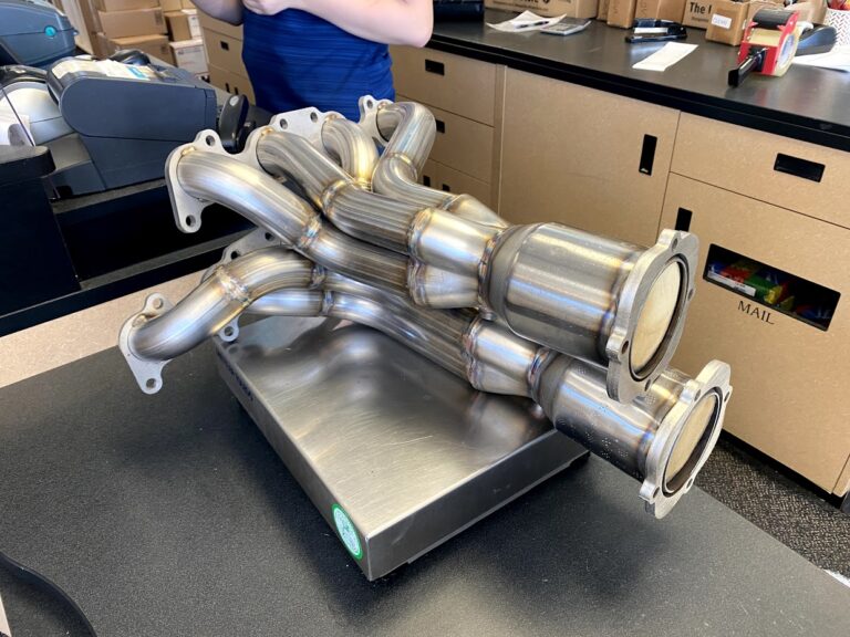 Installing the headers on the engine