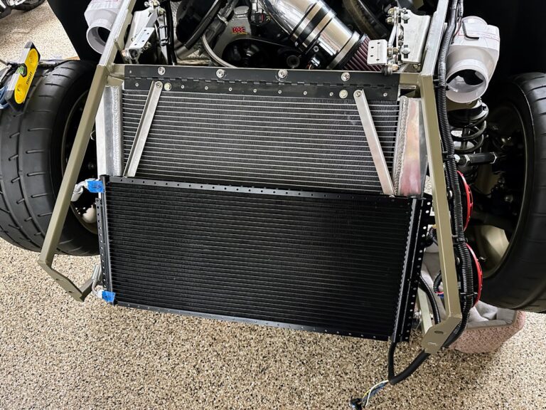 Installing the air conditioning condenser