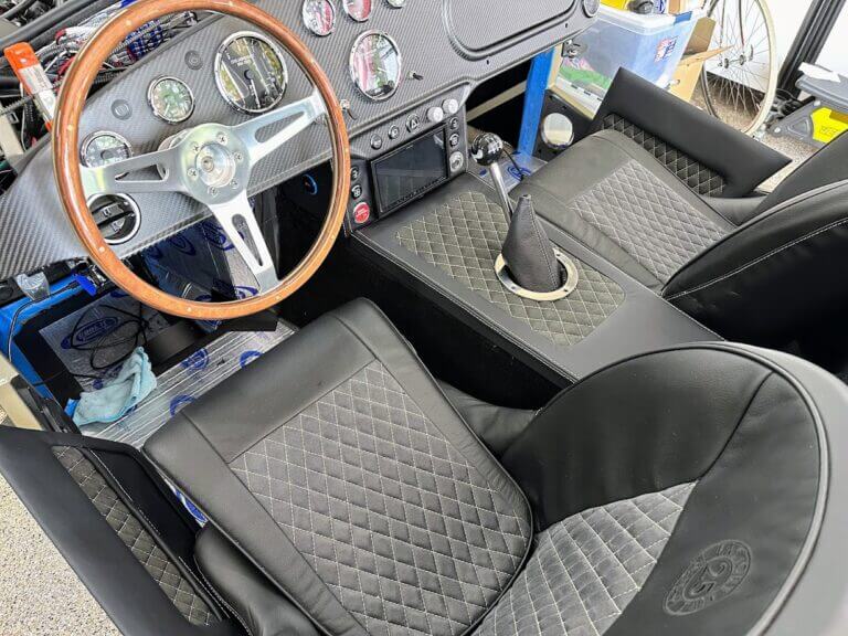 Upholstery work looking good!
