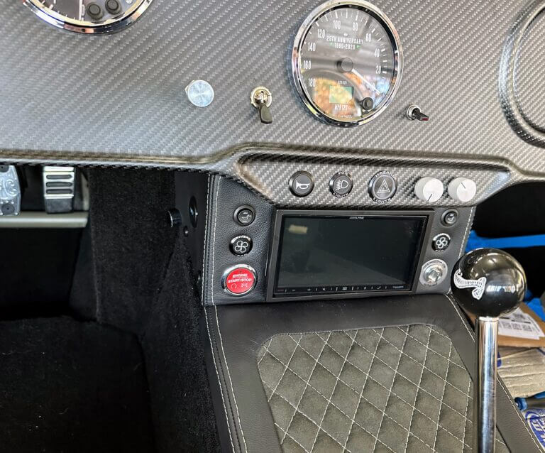 Finalized the lower dash setup and more carpet