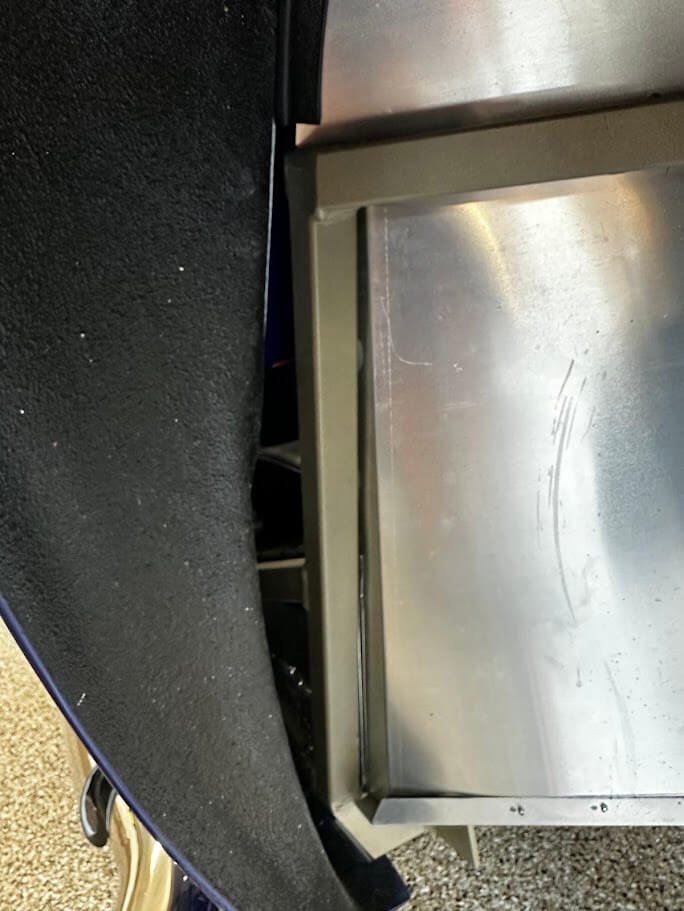 wheel well splash guard